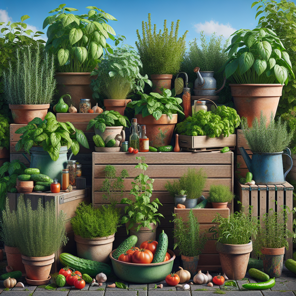 Growing Herbs and Vegetables in Containers