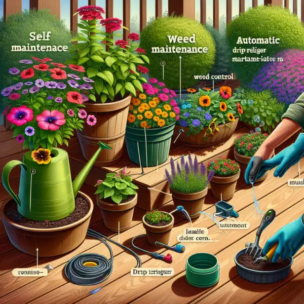 Tips for Low-Maintenance Container Gardening - Enjoy Container Gardening